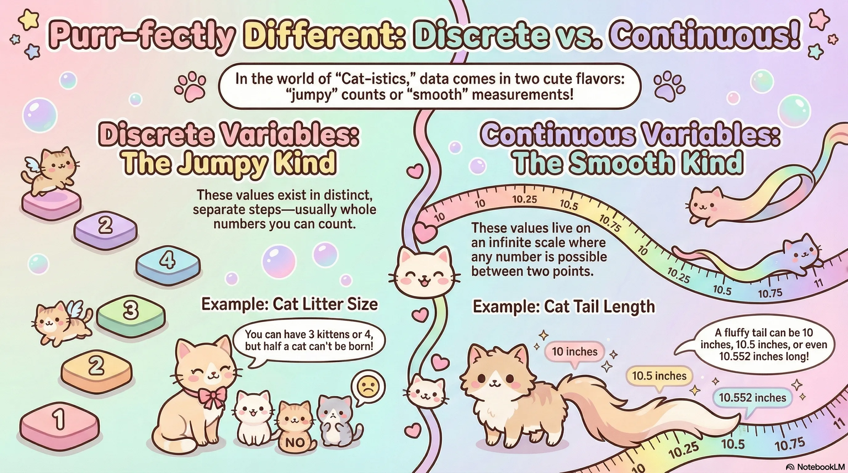 Discrete versus continuous distribution guide